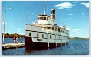 GRAVENHURST, Ontario Canada ~ Steamship S.S. SEGWUN Muskoka Lakes  Postcard