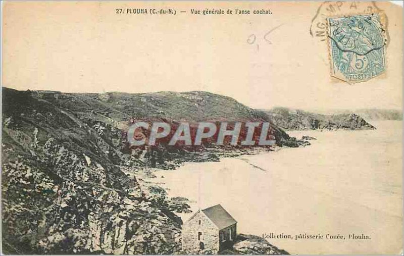 Old Postcard Plouha C N General view Cochat handle