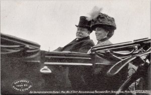 President Taft and Wife Inaugural Parade 1909 USA United States Postcard H44 