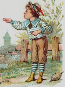 1880s Victorian Trade Cards Outdoor Scenes Children Kite Rabbit Lot Of 4 F133