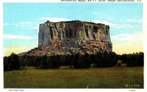 USA Enchanted Mesa Mesa Encantada New Mexico Vintage Postcard 09.83