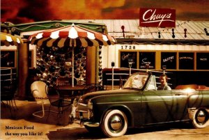 Advertising  CHUY'S MEXICAN FOOD RESTAURANT  Retro Look~Convertible 4X6 Postcard