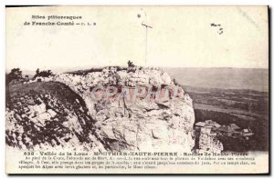 Old Postcard Vallee de la Loue Mouthier-Haute-Pierre Rocher de la Haute Pierre