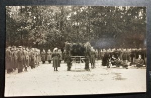 Mint Czechoslovakia Legion Real Picture Postcard RPPC Army Memorial Funeral