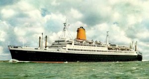 Vintage T.S. Bremen, North German Lloyd, Trans-Atlantic Steamship Postcard P13