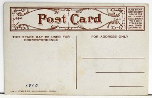 Antique Red-headed Woodpecker postcard