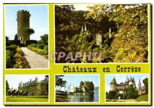 Postcard Modern Castles in Correze