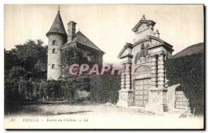 Old Postcard Vizille Entree du Chateau