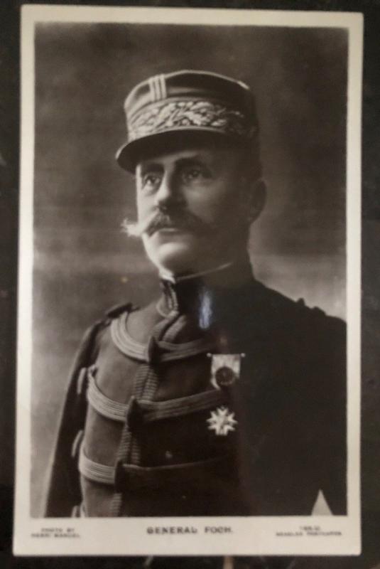 Mint France RPPC Real Picture Postcard General Foch World War One