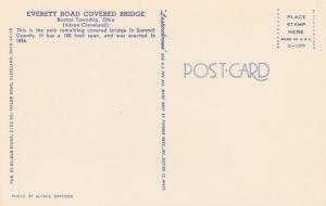 Everett Road Covered Bridge - Boston Township, Summit County, Ohio