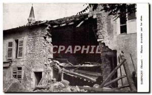 sampigny - House gutted by shells - Old Postcard