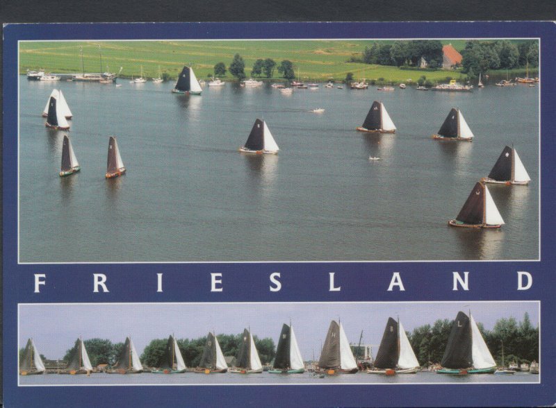 Netherlands Postcard - Yachts at Friesland    T930