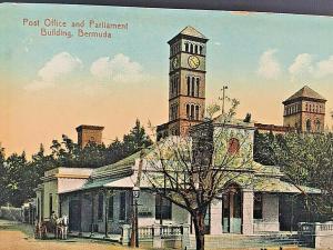 Postcard Post Office & Parliament Building , Bermuda    U6