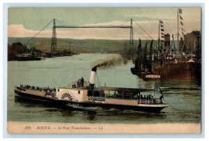 1909 Rouen Le Pont Transbordeur LL Haute-Normandie France Posted Postcard 