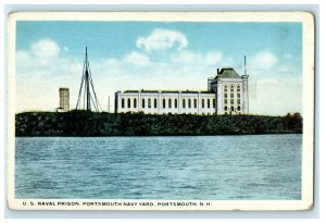 c1930 US Naval Prison Portsmouth Navy Yard, Portsmouth New Hampshire NH Postcard 