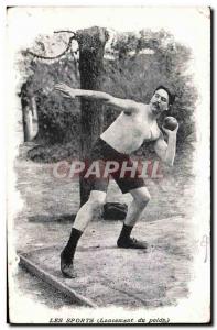 Old Postcard Athletics Launch weight