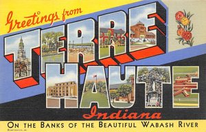 Greetings From Terre Haute, Indiana USA 1951 