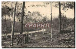 Viroflay - A road in the woods - Old Postcard