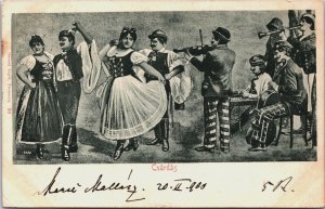 Hungary Csárdás Vintage Postcard C096