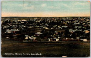 1916 Panorama Charters Towers Queensland Australia Posted Postcard