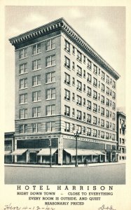 Vintage Postcard Hotel Harrison 14th St. & Harrison Blvd. Oakland California CA