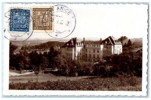 1935 Lázně Teplice Nad Bečvou Sanatorium Czech Republic RPPC Photo Postcard