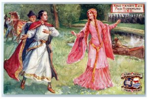 c1910 King Henry II and Fair Rosamund Oxford Pageant Oilette Tuck Art Postcard