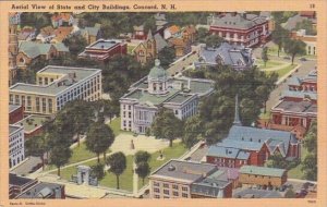 Aerial View Of State And City Buildings Concord New Hampshire