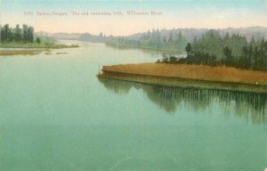 Oregon Salem Swimming Hole Willamette River C-1910 Postcard Koeber 22-3777
