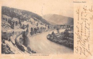 Missoula Montana Gateway to Missoula Scenic View Vintage Postcard AA13944