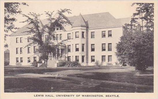 Washington Seattle Lewis Hall University Of Washington Albertype