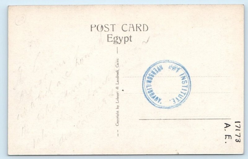 RPPC - Egyptian Museum - Cairo EGYPT Postcard