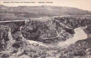 Colorado Sapinero Steel Arch And Gunnison River Albertype