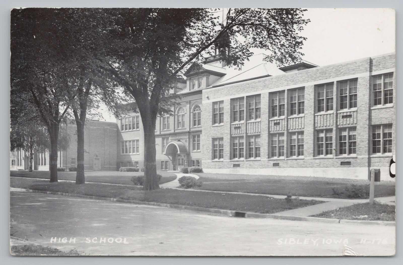 Sibley IowaNew/Old Sibley High SchoolCupola On Roof TopCovered Door