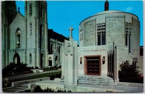 1962 Macdougal Chapel Cathedral Square Fort Wayne Indiana IN Posted Postcard