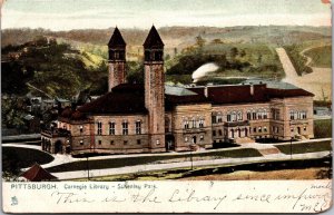 Vtg Pittsburgh Pennsylvania PA Carnegie Library Schenley Park 1910s Postcard