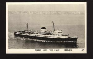 f6350 - French Ferry - Cote D'Azur - postcard