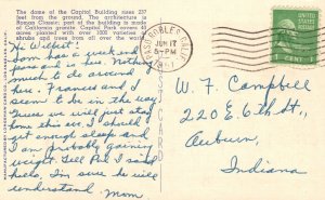 Vintage Postcard 1951 The State Capitol Building And Park Sacramento California