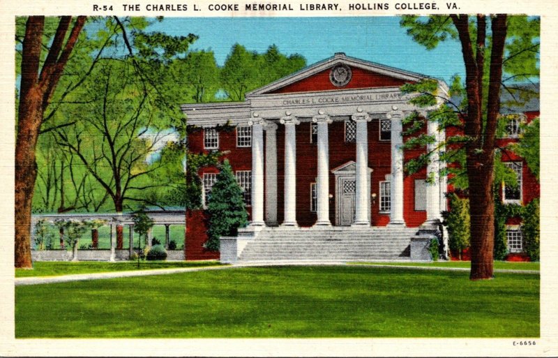 Virginia Roanoke Charles L Cooke Memorial Library Hollins College