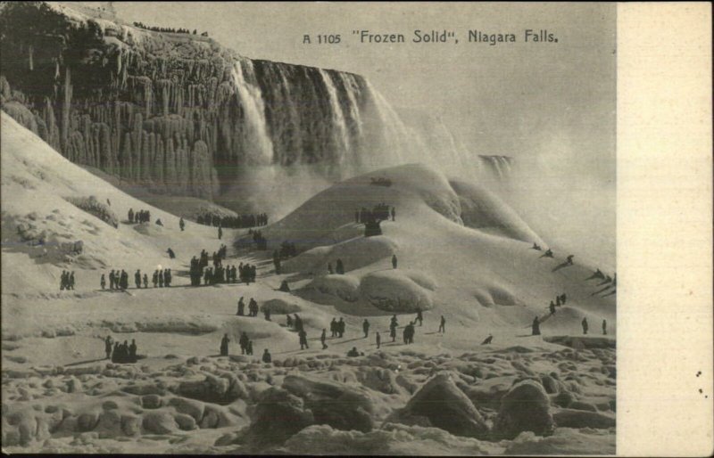Niagara Falls NY Frozen Solid c1905 Postcard - ROTOGRAPH A1105