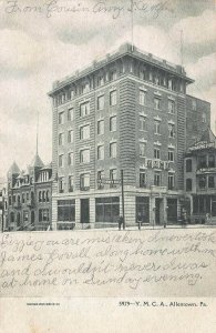 Y.M.C.A., Allentown, PA, Early Postcard, Used in 1907, Bath, PA. Cancel