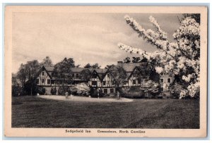 Sedgefield Inn Motel Exterior Greensboro North Carolina NC Vintage Postcard