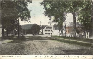 HANCOCK NH Main Street Looking West c1910 Postcard