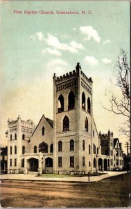 North Carolina Greensboro First Baptist Church 1913