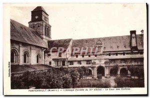 Old Postcard Fontevrault L & # 39Abbaye La Cour Des Cloitres