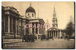 Old Postcard London National Gallery Library