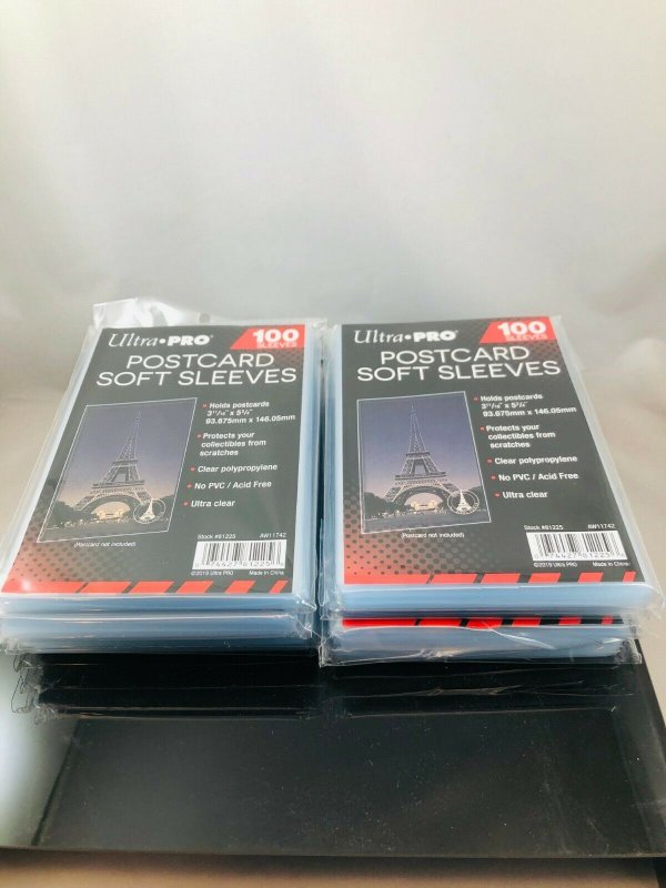 Ultra Pro Postcard Soft Sleeves 800 Sleeves 8 Packs