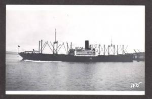 Steamer Steamship GOLDEN SUN Real Photo Postcard RPPC RP Steam Ship PC