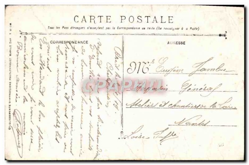 Old Postcard Montcalm cruiser