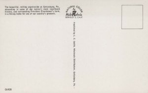 USA Eisenhower Farm and Gettysburg Countryside Chrome Postcard 08.95